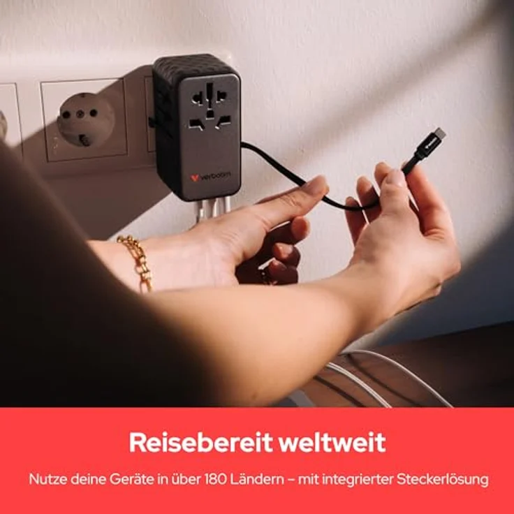 Verbatim Charge 'n' Travel GaN III, USB Ladegerät mit 85 W Leistung, schwarz – Bild 4