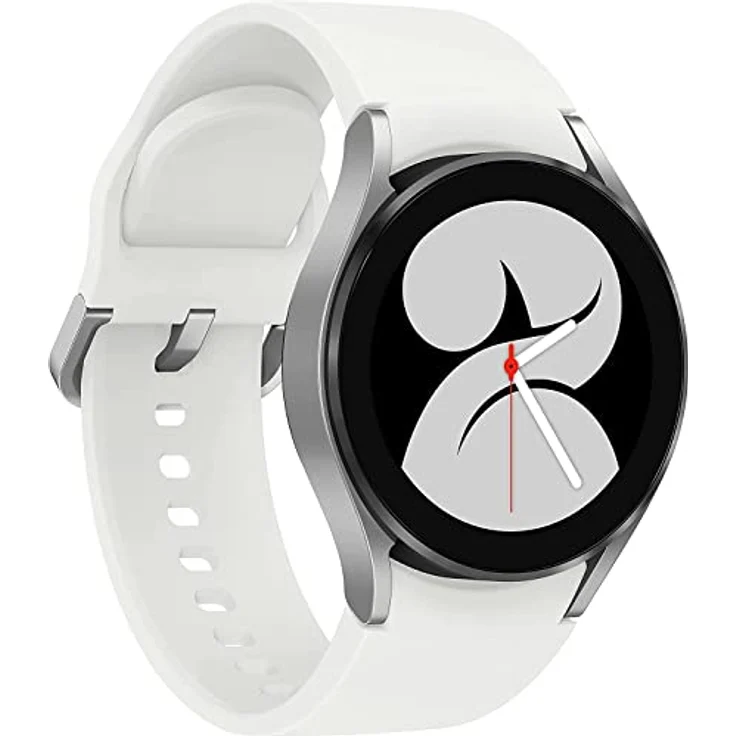 Samsung Galaxy Watch4 BT, Runde Bluetooth Smartwatch mit drehbarer Lünette, Fitness-Tracker, 40 mm, Silber, Wear OS, EKG, Schlafüberwachung, NFC, GPS – Bild 4