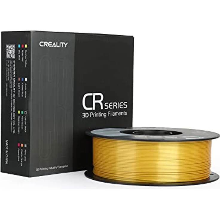 Creality CR-Silk PLA Filament, 1.75 mm, 1000 g, Gold, metallischer Glanz, umweltfreundlich, hohe Zugfestigkeit bis 35 MPa – Bild 2