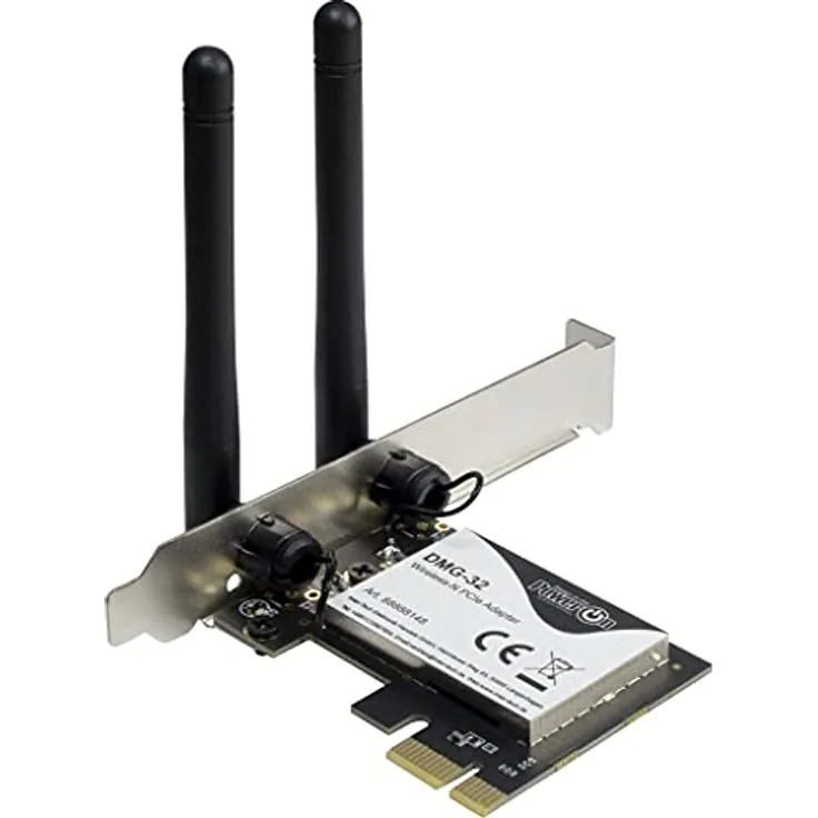 Inter-Tech DMG-32 Interne WLAN 650 Mbit/s, schwarz / Silber