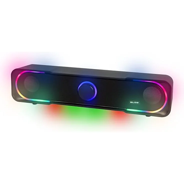 Blow PC Lautsprecher 66-404# Schwarz, 6 W Leistung, kompakte Maße 8 x 9 x 33,5 cm – Bild 1