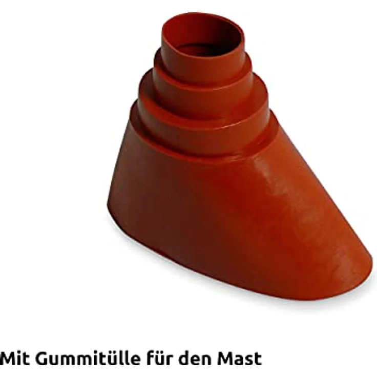 TechniSat Alu Dachziegel Set (mit Gummitülle zur wasserdichten Mast- und Kabeldurchführung 450 x 500mm) ziegelrot – Bild 4