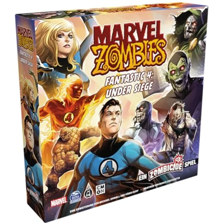 CMON | Marvel Zombies: Fantastic 4 Under Siege – Ein Zombicide Spiel | Erweiterung | Kennerspiel | Dungeon Crawler | 1-6 Spieler | Ab 14+ Jahren | 60 Minuten | Deutsch – Bild 1