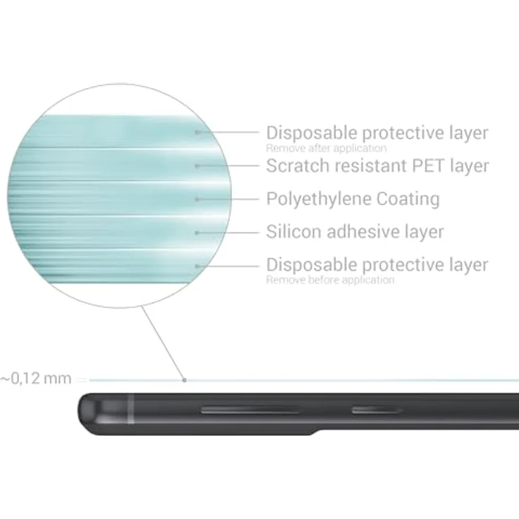 kwmobile 3X Folie matt kompatibel mit Samsung Galaxy S21 FE - Displayschutzfolie Schutzfolie - Displayschutz Displayfolie entspiegelt - matt, entspiegelnd – Bild 3