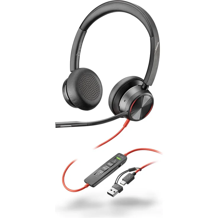 Poly BW 8225 USB-C HS USB-C/A, Headset Zubehör mit SoundGuard DIGITAL, aktiver Geräuschunterdrückung und benutzerfreundlichen Call Controls