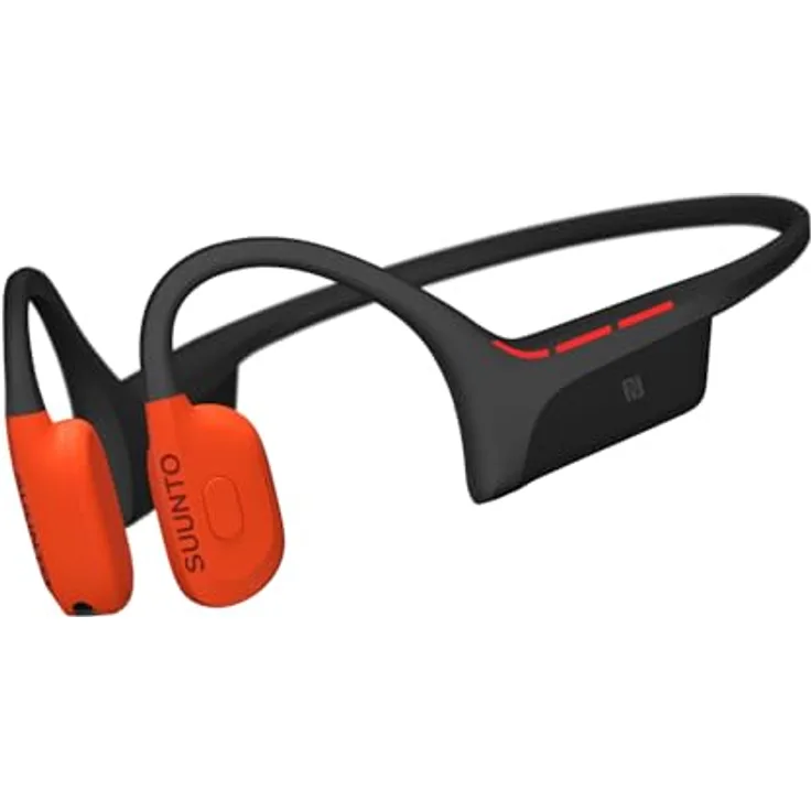 Suunto Wing 2, Bone Conduction Kopfhörer mit 12 h Akkulaufzeit, kabellos, IP67, rot