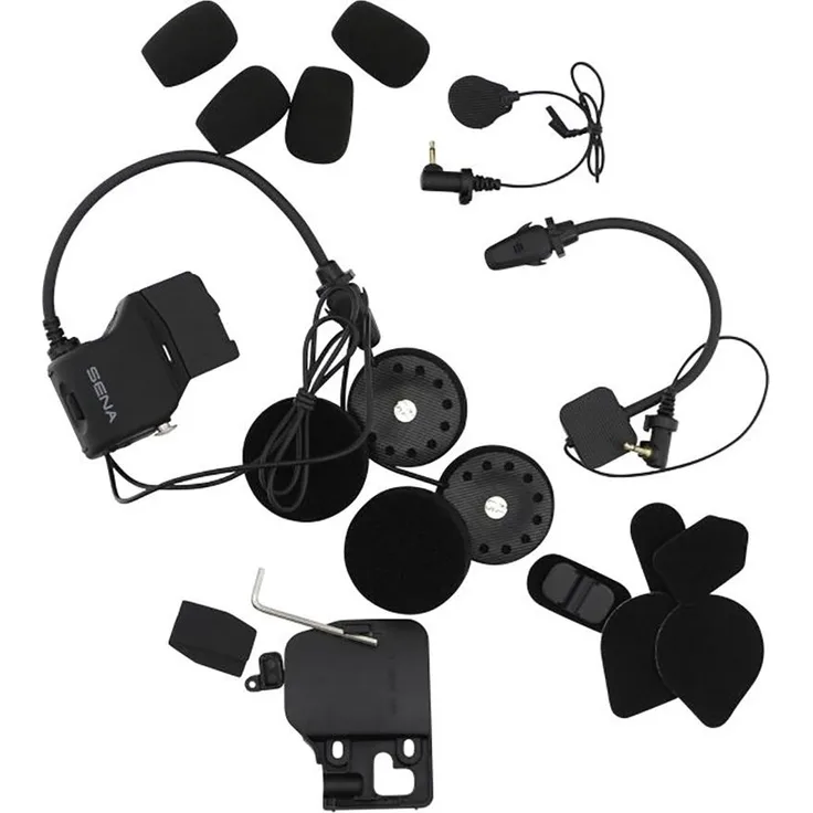 Sena 20S/20S Evo/30K Helmklemmkit, Kopfhörer und Mikrofon mit HD-Lautsprechern, schwarz