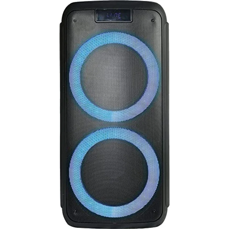 Ibiza - FREESOUND400 - Batteriebetriebener tragbarer Lautsprecher mit Bluetooth, USB, SD und AUX-IN mit Umgebungs-LEDs - 400W - Schwarz – Bild 3