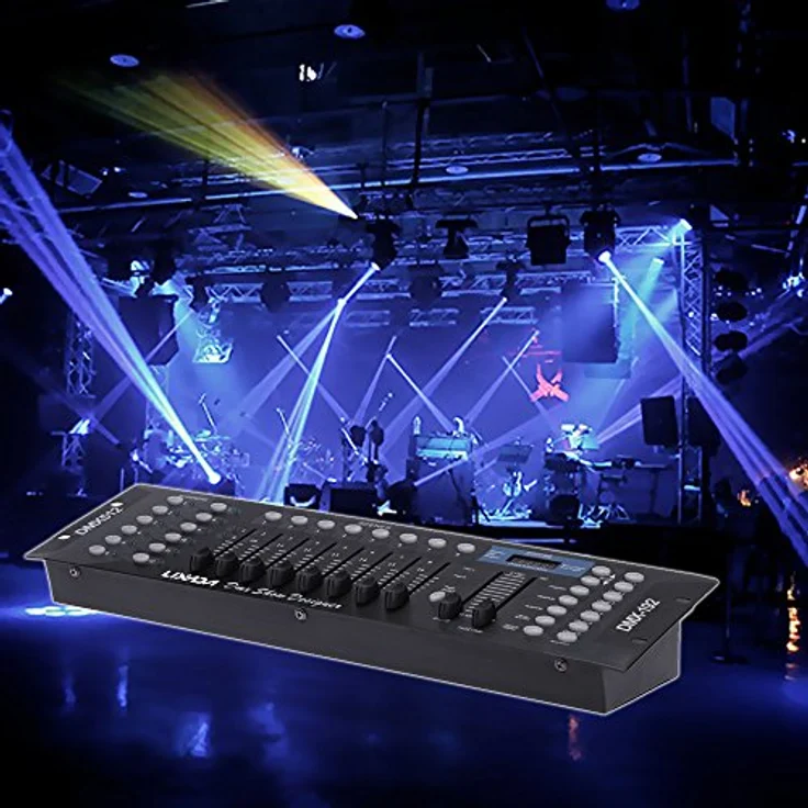 Lixada DMX 512-Konsole, Lichtsteuerung mit 192 Kanälen, 12 Scannern und 23 programmierbaren Szenen für Bühnenlampe und DJ-Set – Bild 2