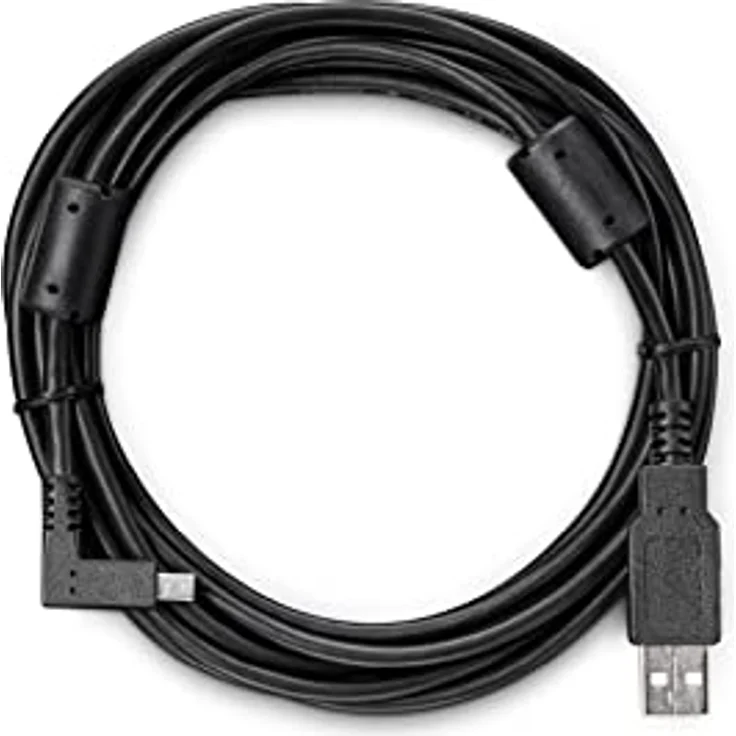 Wacom ACK4220601 USB Kabel, 3 m USB A zu mini-USB Typ B gewinkelt, schwarz – Bild 2