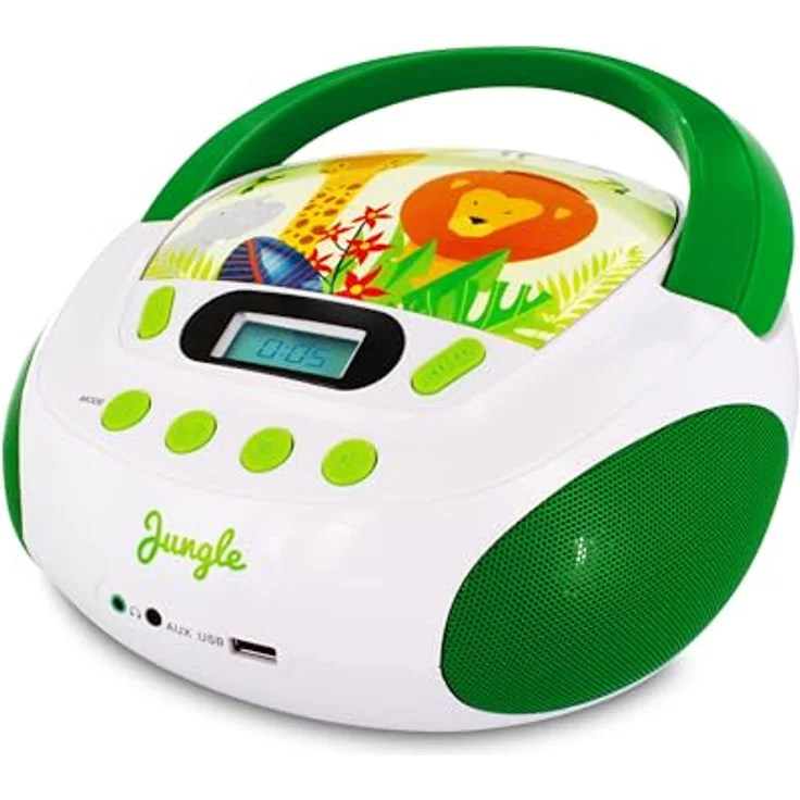 Metronic Radio-CD-Player für Kinder, Ozean, mit USB--SD--AUX-IN-Port Grün-Weiß – Bild 4