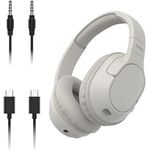 Belkin SoundForm Surround Kopfhörer Kabellos Bluetooth, Over-Ear Environmental Noise Cancelling Kopfhörer, 60 Std. Betrieb, weiche Hörmuscheln für iPhone, Galaxy, iPad – Sandfarben