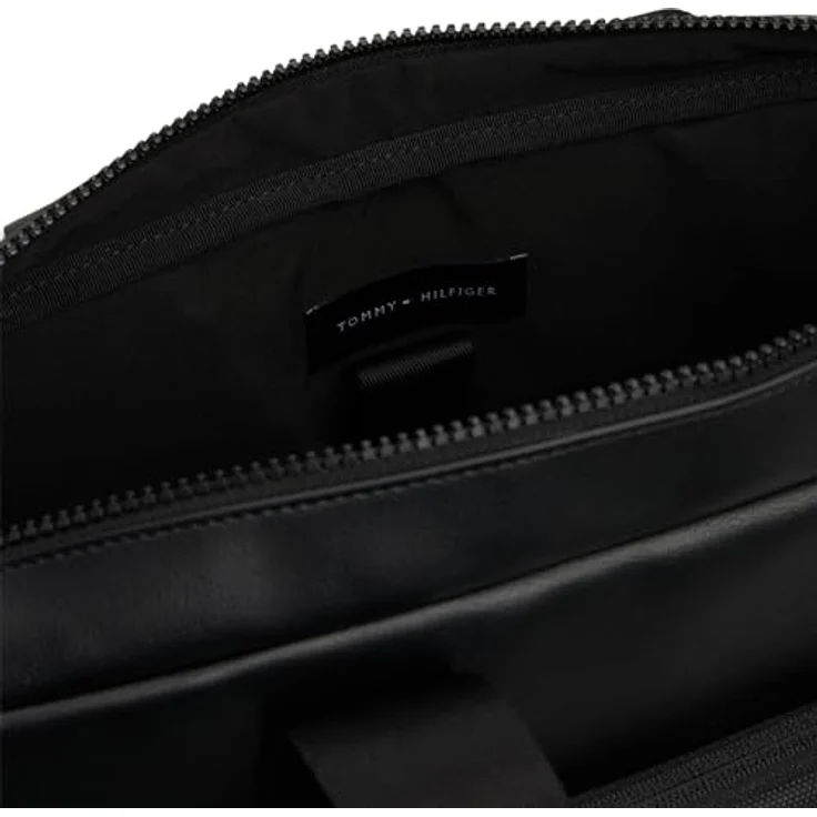 Tommy Hilfiger Laptoptasche aus Polyurethan, Black, 41 cm x 32 cm x 9 cm – Bild 4