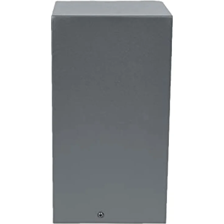 Grafner Gartensteckdose Steckdosensäule anthrazit mit Dämmerungssensor und Edelstahl – Bild 4