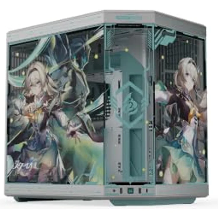 HYTE Y70 Firefly Edition, ATX Mid-Tower-Gehäuse mit Tempered Glass, hohe Kühlkapazität für 10 Lüfter – Bild 4