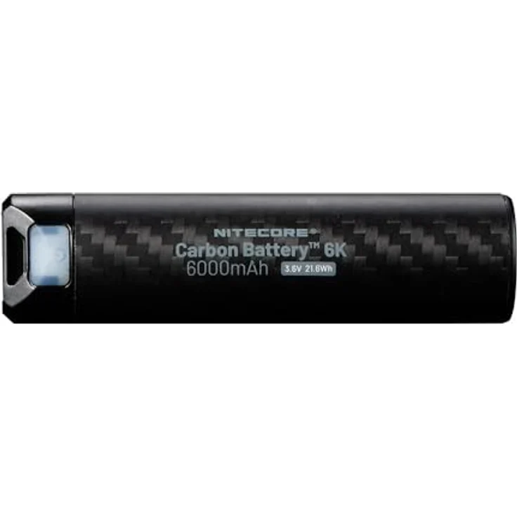 NiteCore Carbon Battery 6K Powerbank, 6000mAh, Carbon-Oberfläche, USB-C-Anschluss – Bild 2
