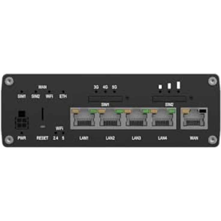 Teltonika RUTM54 (US), 5G Router mit Dual-SIM und 867 Mbit/s, Schwarz – Bild 4