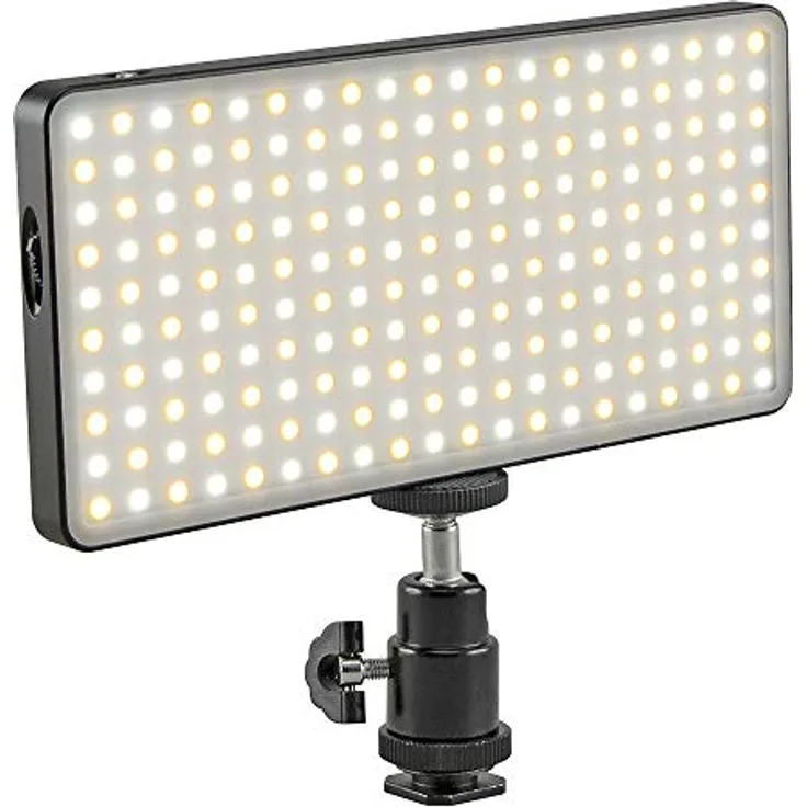 Jupio JPL200A, LED-Panel 200 mit hochqualitativem LED-Licht für Fotostudio-Equipment