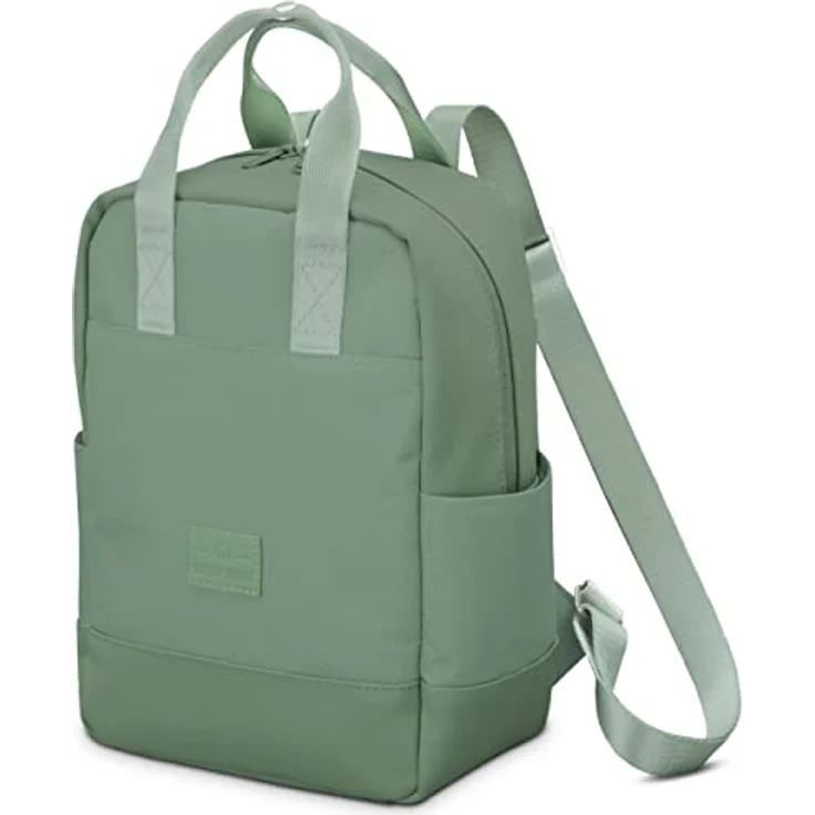 Johnny Urban Jona Small, kleiner Rucksack Damen in Grün mit Tablet-Fach und 7L Volumen, wasserabweisend, nachhaltige Eco-Series – Bild 2