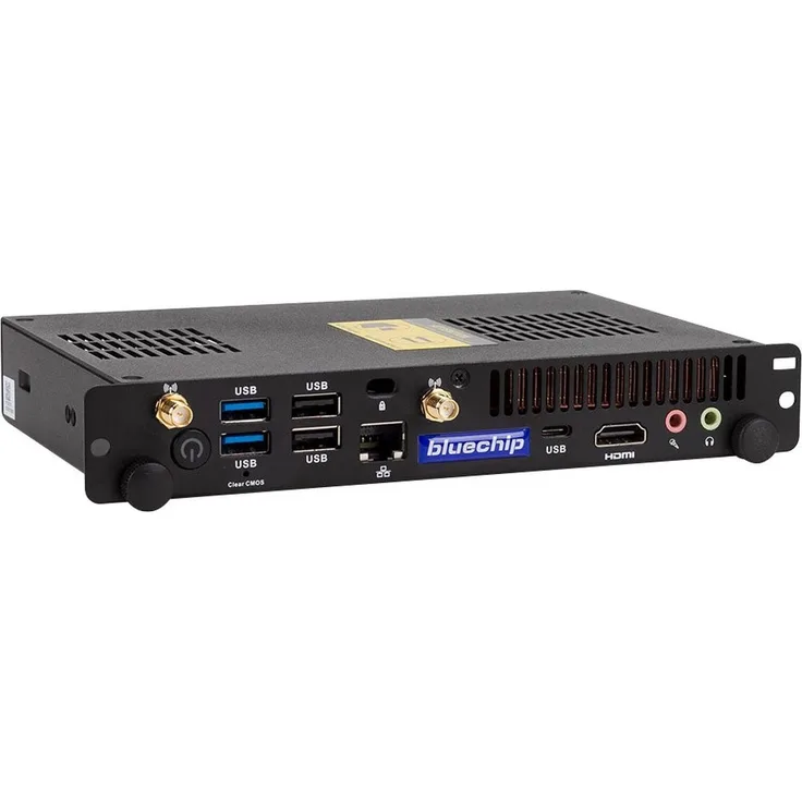 bluechip BUSINESSline OPS11330, Desktop-PC mit Intel Core i3-1315U bis 4,50 GHz, 8 GB DDR4, 500 GB NVMe SSD, Windows 11 Pro, Anthrazit/Grau