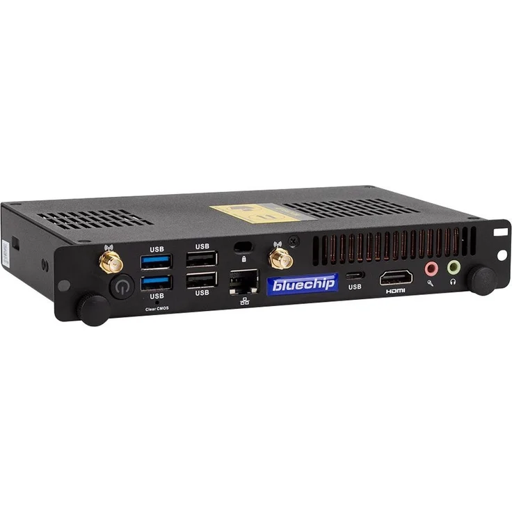 bluechip BUSINESSline OPS11330, Desktop-PC mit Intel Core i3-1315U bis 4,50 GHz, 8 GB DDR4, 500 GB NVMe SSD, Windows 11 Pro, Anthrazit/Grau
