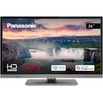 Panasonic TX-24MS350E, 24-Zoll HD LED Smart TV, High Dynamic Range (HDR), Google Assistant & Amazon Alexa, USB Media Player, Hotelmodus, optionale Wandhalterung, INOX Silber