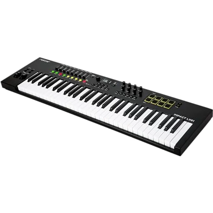 Nektar Impact LX mk3, Midi-Controller mit 61 anschlagdynamischen Tasten, 8 Encoder, 8 Fader und 8 Pads – Bild 3