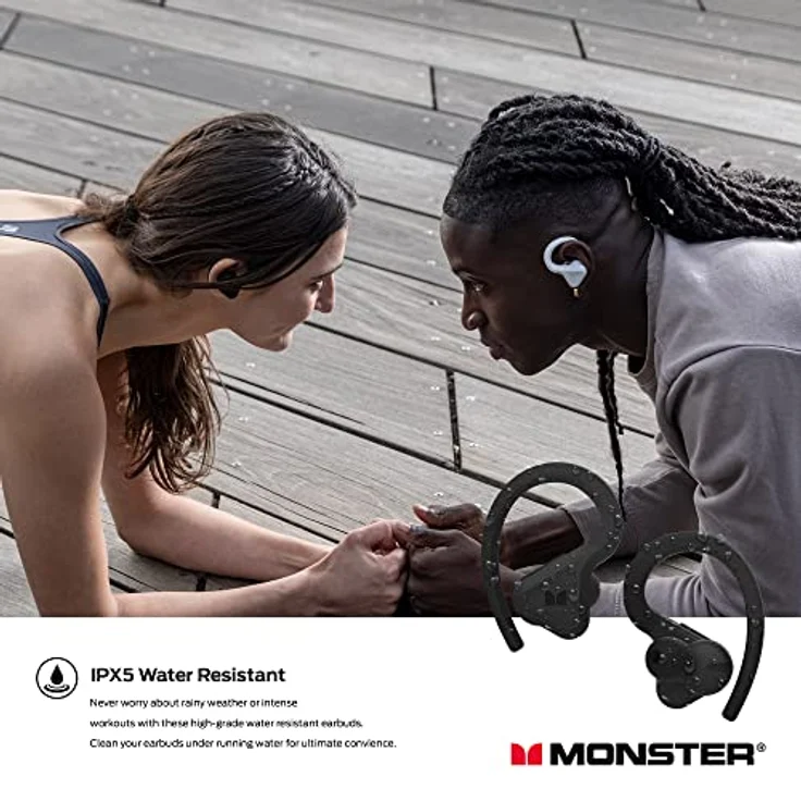 Monster In-Ear-Kopfhörer, True Wireless, DNA Fit, Schwarz/Rot – Bild 3