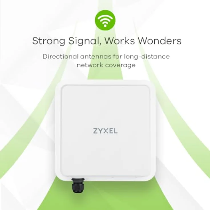 ZYXEL Nebula FWA710 5G Outdoor-Router mit PoE | 4,67 Gbit/s Datenrate | Nebula Cloud-Management | 9 dBi Langstrecken-Richtantennen | Schutzart IP68, schwarz – Bild 5