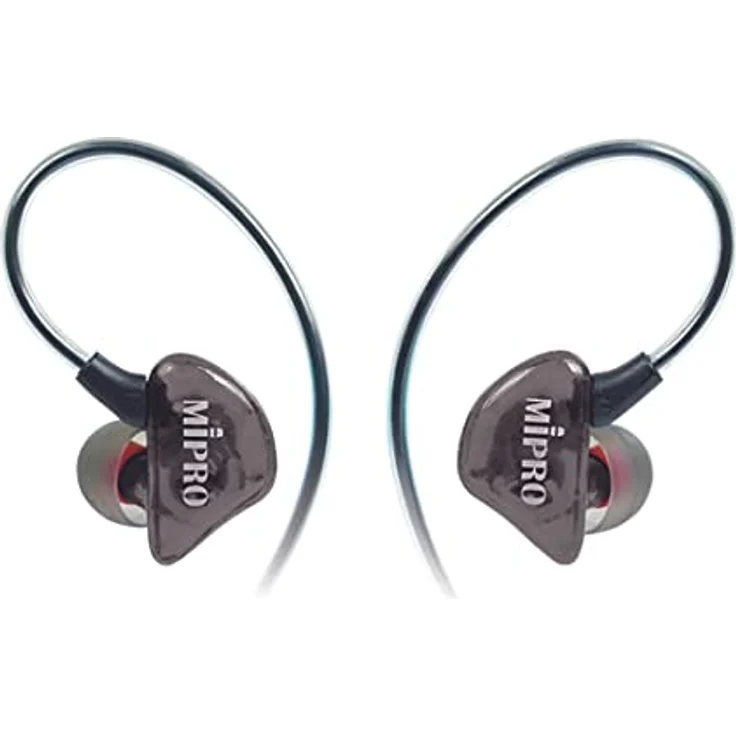 Mipro Audio MI-58RT, digitales drahtloses In-Ear Monitoring Komplettset mit Stereosender und Ohrhörern, 5,8 GHz Frequenzband, 20 Hz - 23 kHz Frequenzgang, tragbarer Taschenempfänger – Bild 4