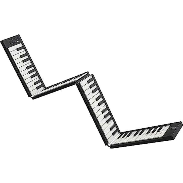 Blackstar BA215011 Handgepäck FP-88 Touch 88 Tasten berührungsempfindlich Schwarz Tragbares Faltbares Digitalpiano durch USB MIDI Controller mit wiederaufladbarem Akku - Preisvergleich – Bild 1