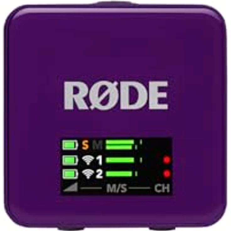 RØDE Wireless GO (Gen 3), Kompakter kabelloser Mikrofon mit 32-Bit Float Aufnahme, automatischer Pegelregelung und universeller Kompatibilität, violett – Bild 5