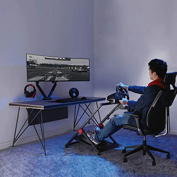 NanoRS RS155 Lenkradständer Gaming Lenkrad Ständer für Lenkrad Pedale Schalthebel bis 20kg Halterung Rennlenkrad Racing Simulator Wheel Stand Radständer Rahmen – Bild 3