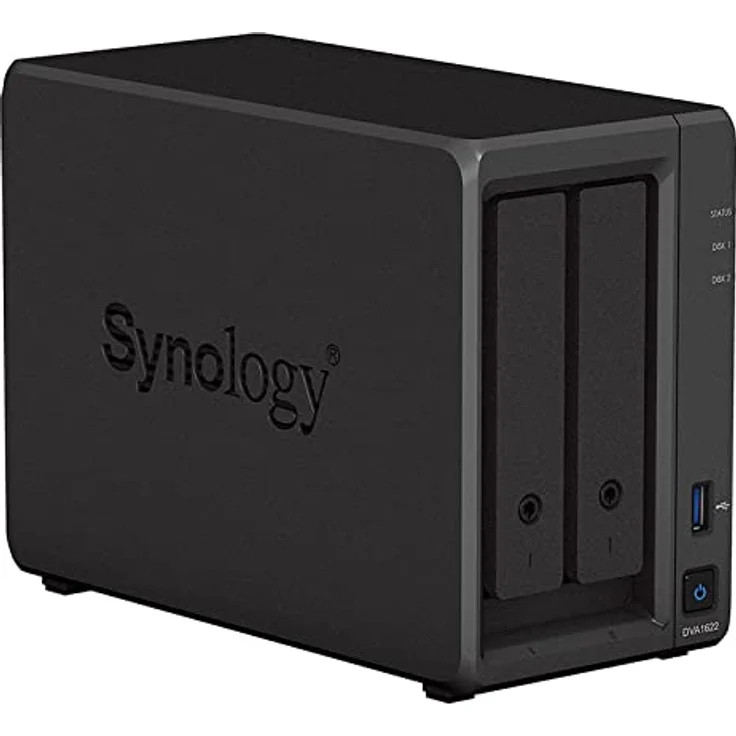 Synology DVA1622, Deep Learning NVR mit 2 Bays, zentrale Videoaufnahme und Verwaltung, hohe Systemredundanz – Bild 1