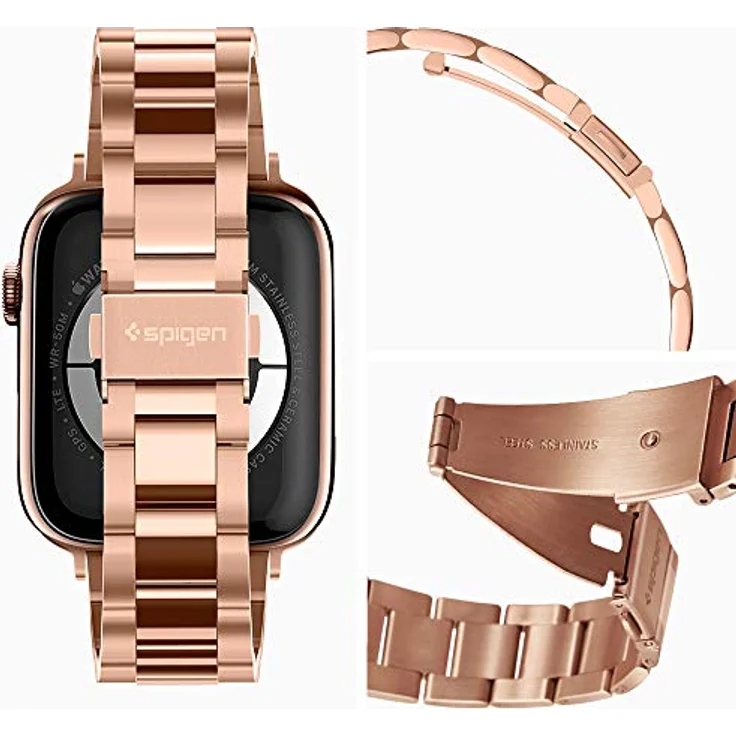 Spigen Modern Fit Entwickelt für Apple Watch Armband für 40mm - 38mm Serie 5 - Serie 4 - Serie 3-2-1 - Roségold – Bild 10