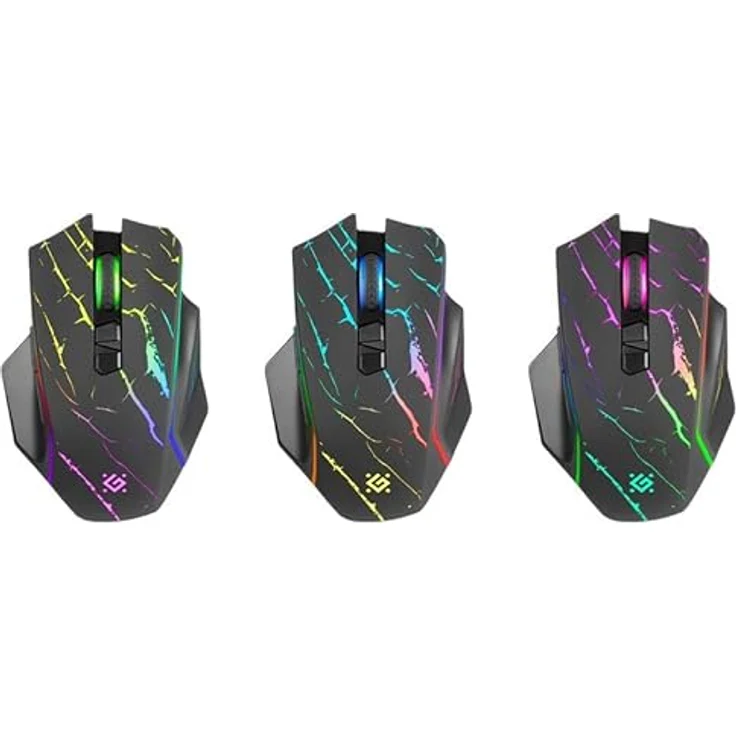 Defender Mysz gamingowa bezprzewodowa Uran gm-503 3200 DPI 8p Marke, kabellose Gaming-Maus in Schwarz – Bild 3