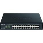 D-Link DGS-1100-24PV2/E 24-Port Gigabit PoE Smart Switch (24 x 10/100/1000 Mbit/s, Davon 12 PoE-Ports, lüfterlos) schwarz - Nur EU-Netzkabel