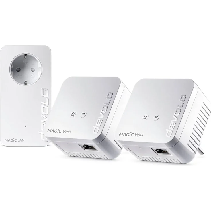 Devolo Magic 1 WiFi mini Multiroom Kit, Powerline-Adapter mit 1200 Mbit/s, Weiss