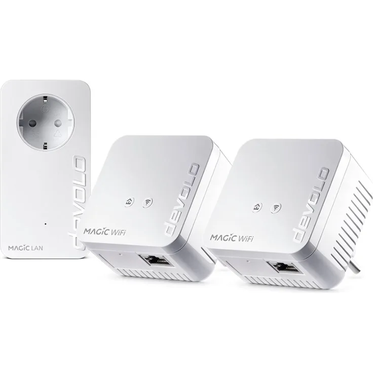 Devolo Magic 1 WiFi mini Multiroom Kit, Powerline-Adapter mit 1200 Mbit/s, Weiss