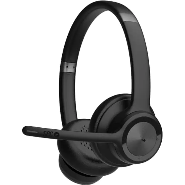 SPC Dreamer Pro – Bluetooth kopfhörer Over-Ear mit Mikrofon, 40 Stunden Akkulaufzeit, Geräuschunterdrückung, Zwei gleichzeitige Verbindungen, Farbe Schwarz