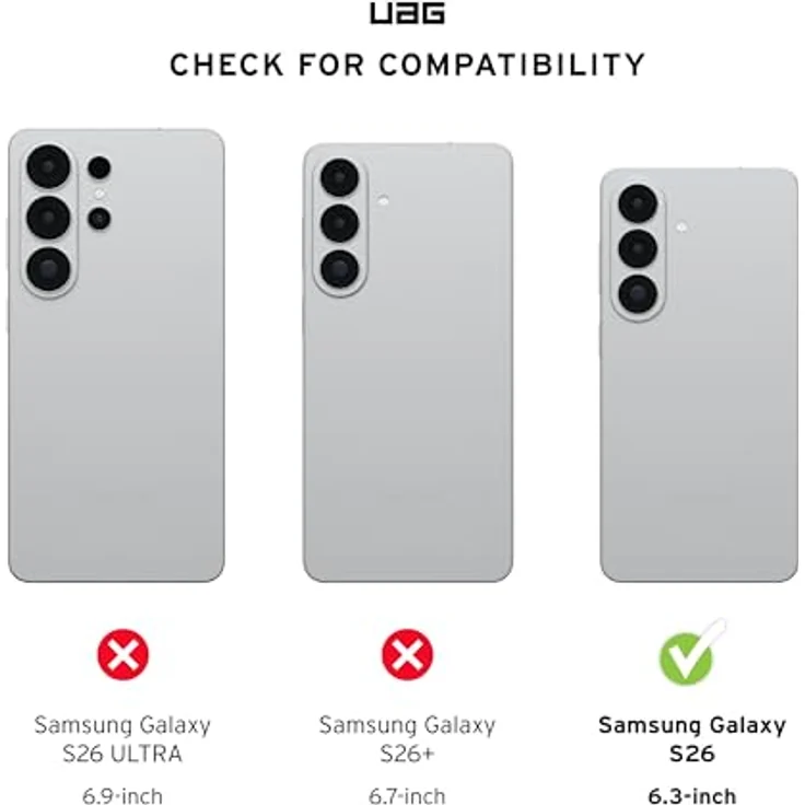 URBAN ARMOR GEAR Tempered Glass Displayschutz-Glas für Samsung Galaxy S26, Zweifach gehärtet, Anti-Fingerabdruck, inkl. Montagekit – Bild 2