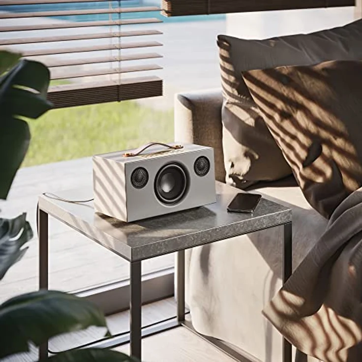 Audio Pro C5 MKII - Tragbarer Multiroom Lautsprecher mit Bluetooth & WiFi - Kabelloser Smart Speaker mit App-Steuerung für Air Play, Spotify Connect - Grau – Bild 5