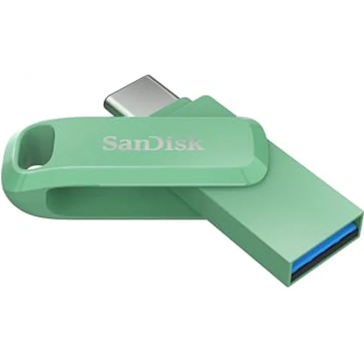SanDisk 1 TB Ultra Dual Drive Go USB Typ-C Flash-Laufwerk mit beidseitig einsteckbaren Typ-C und Typ-A Steckverbindern - Grün – Bild 3