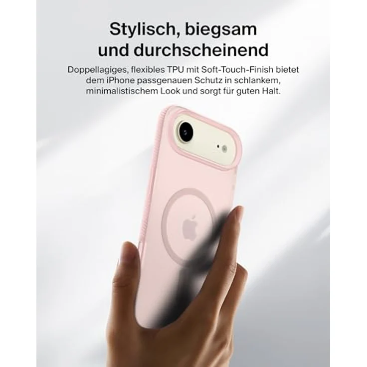 Belkin Grip Magn. Schutzhülle iPhone Air, pink, mit Stoßschutz und integrierter Kamerasteuerung – Bild 7