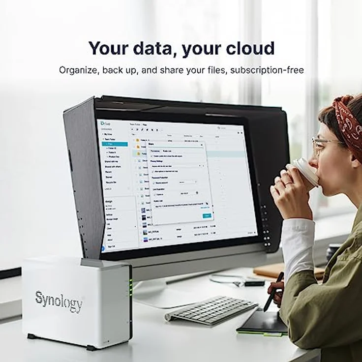 Synology DiskStation DS223J Netzwerkspeicherlaufwerk (weiß), 2-Bay-Business-NAS mit max. 32 TB RAW – Bild 2