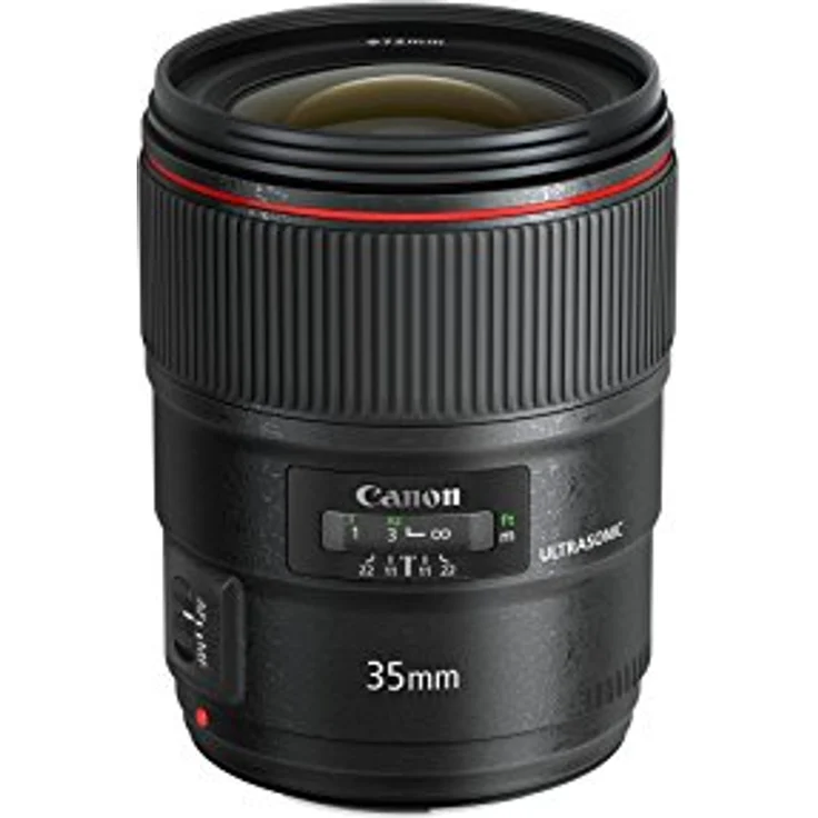 Canon Weitwinkelobjektiv EF 35mm F1.4L II USM Spiegelreflexkamera für EOS (Festbrennweite, 72mm Filtergewinde, Autofokus) schwarz – Bild 2