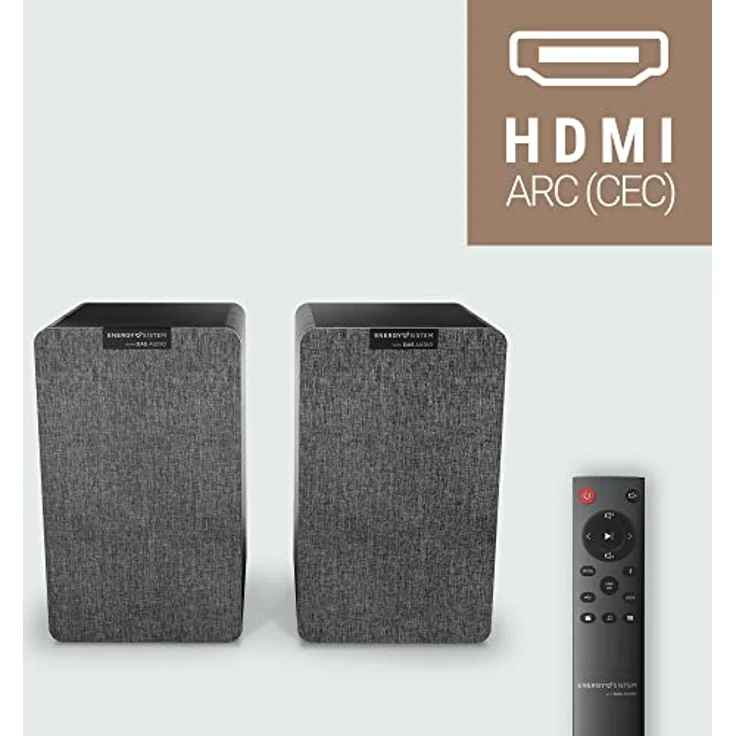 Energy Sistem Studio Monitor 4 Hi Fi (2.0-Aktivlautsprecher, Bluetooth 5.0, 50 W, Subwoofer, optischer TOSLINK-Eingang, HDMI ARC-Anschluss) – Bild 2