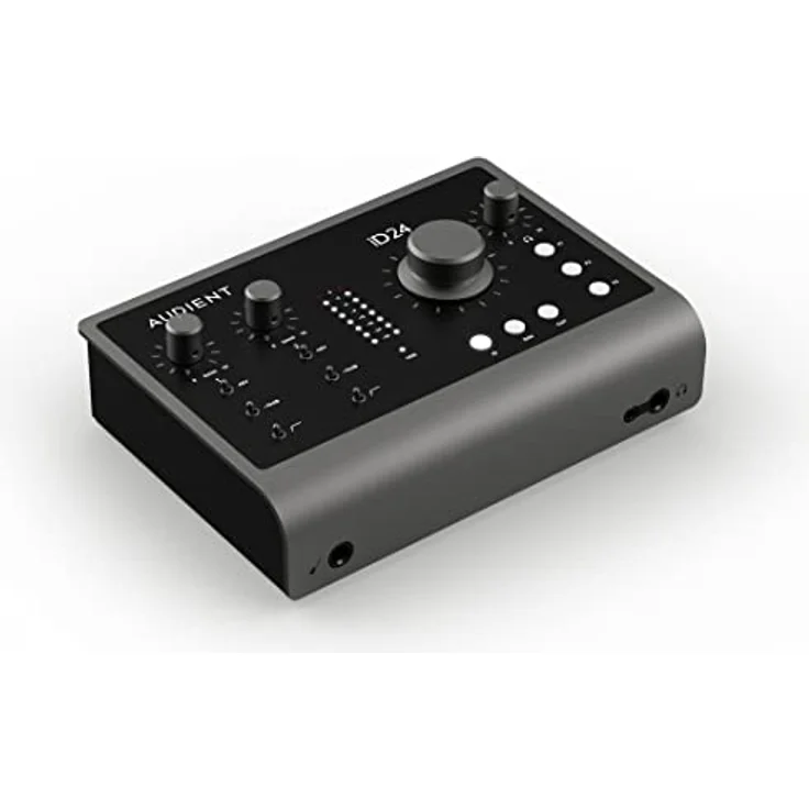 Audient Audiointerface iD24, 2 Class-A Mikrofonvorverstärker (High Performance USB-C Audiointerface, Audio Loop-back, 2 Kopfhörerausgänge, hochwertiger Mikrofonverstärker) – Bild 5
