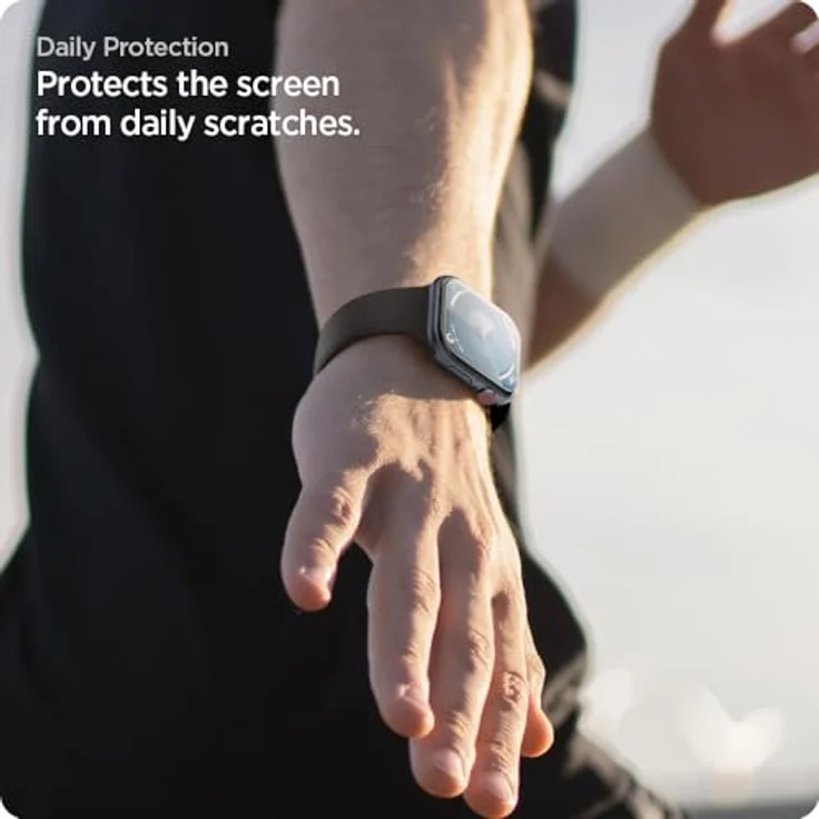 Spigen Eliteshield EZ Fit 2 Pack, Bildschirmschutzfolie für Apple Watch 11/10, transparent, 46mm – Bild 7