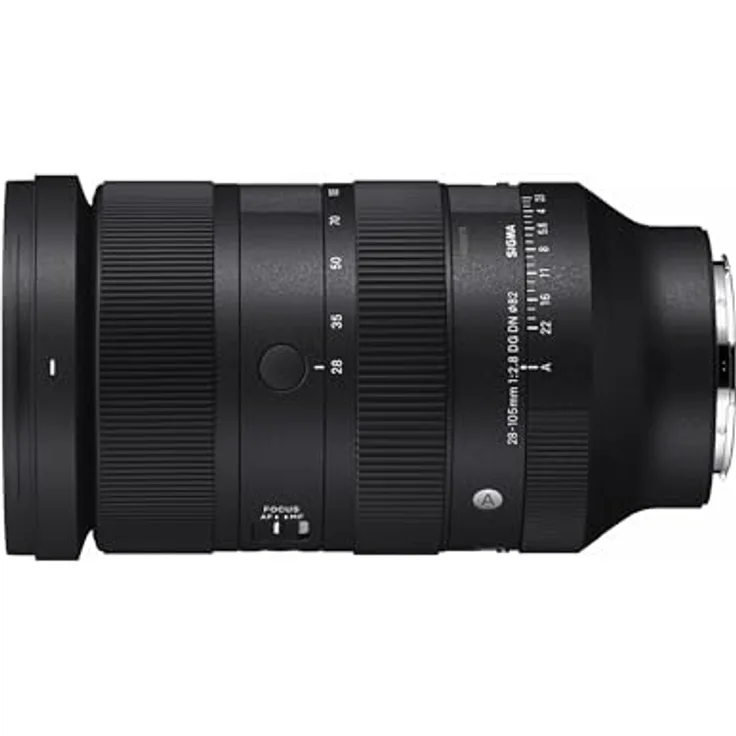 Sigma 28-105 mm F2.8 DG DN für L-Mount, Schwarz, Optische Zoomlinse, Leica L